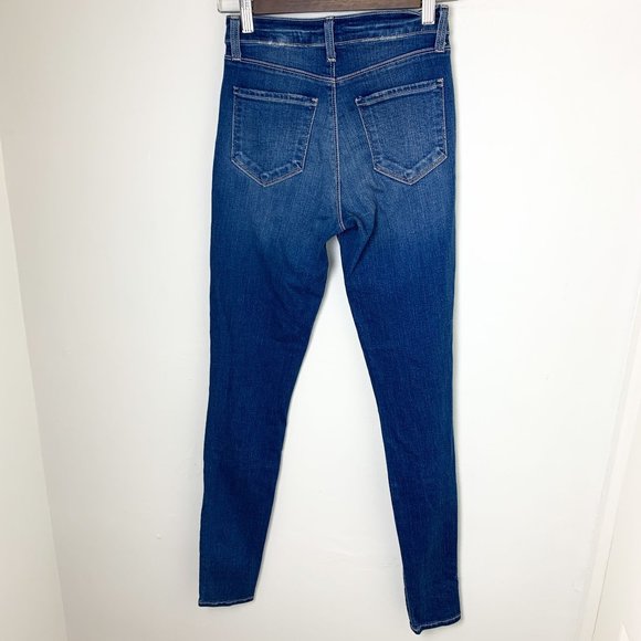 L’agence Marguerite High Rise Skinny Dark Vintage Jeans 23 - Picture 5 of 6
